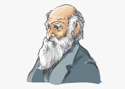 Ilustracja Charles Darwin